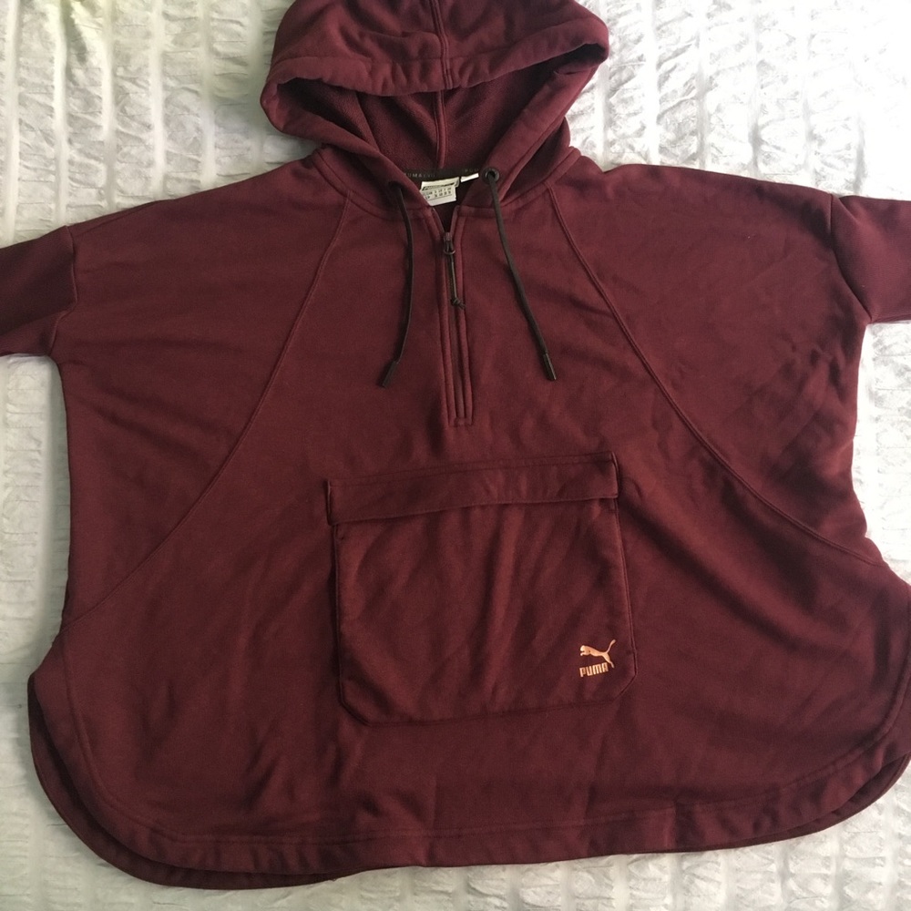 Puma // poncho hoodie